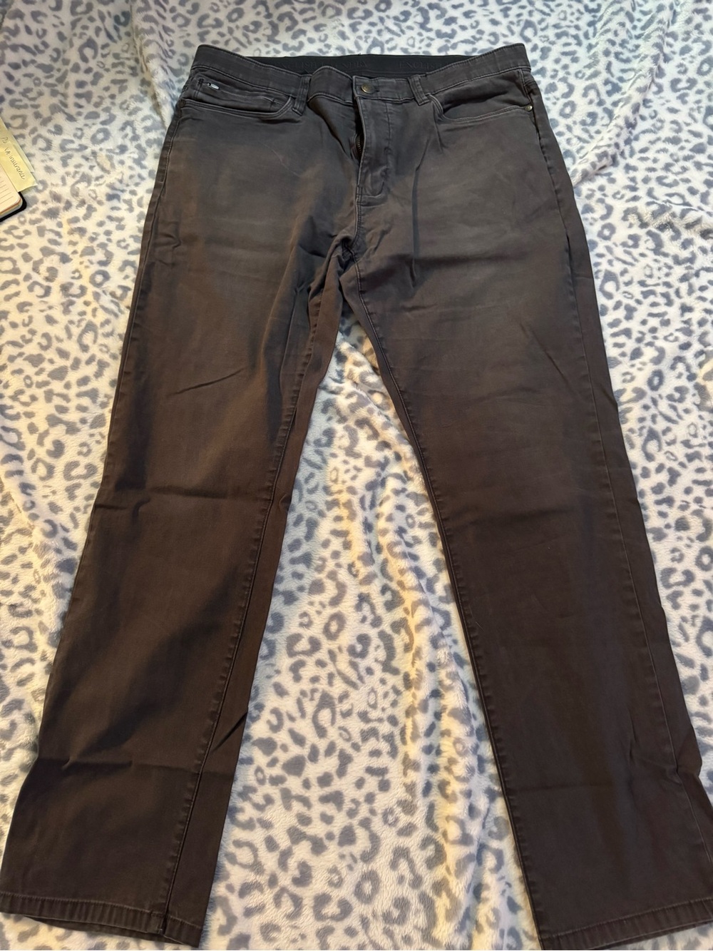 English Laundry Men's Black Slim Straight Jeans